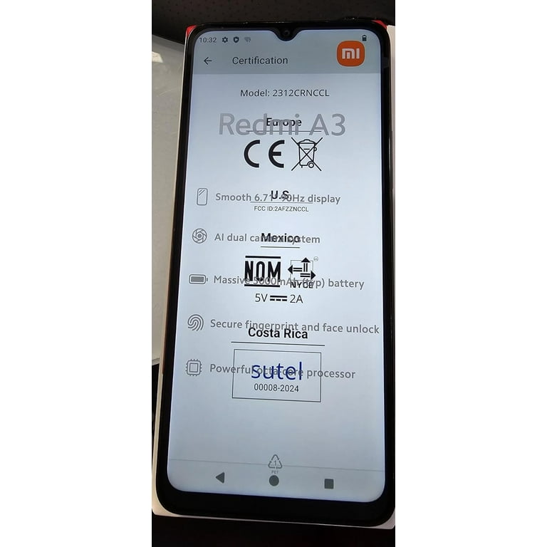 Xiaomi Redmi A3 4G 64GB Smartphone (Unlocked), Midnight Xiaomi Redmi A3 4G 64GB Smartphone (Unlocked), Midnight
