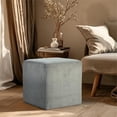 thumbnail image 2 of Meridian Furniture Ottomane/tabouret Roy Gris, 2 of 8