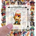 thumbnail image 6 of 35pcs-50pcs Cartoon Pirate Stickers Adventure Skeleton Stickers Nautical PVC Stickers for Laptops Suitcases Notebooks, 6 of 9