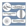 thumbnail image 2 of White Screws Wood White Sheet Metal Screw Thread Truss Head Fast Self Tapping White Pan Cabinet Screws, 2 of 5