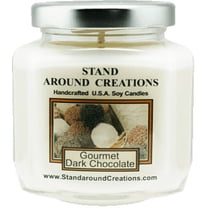 GOURMET DARK CHOCOLATE HEX 6-OZ. ALL NATURAL SOY CANDLE
