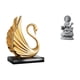 thumbnail image 1 of Elegante figura de cisne, escultura de arte moderno para el gabinete de la sala de estar, decoración del hogar y centro de mesa de Buda femenino de Fe, 1 of 8