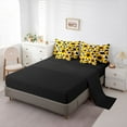 thumbnail image 5 of jejeloiu Sunflower Floral Blossom 7 Pieces Bedding Comforter Set,Milk Cow Pattern Full Bedding Set For Kids Reversible, 5 of 8