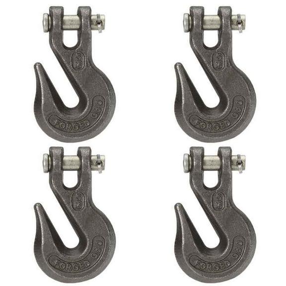 1/2" Grade 80 Clevis Grab Hook - 4 Pack