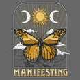 thumbnail image 2 of Junior's Lost Gods Manifesting Butterfly  Graphic Tee Charcoal X Large, 2 of 3