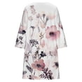 thumbnail image 4 of Vestidos casuales de verano para mujer Vestido suelto de media manga con estampado floral de playa para mujer Pompotops ghjkhdj13420, 4 of 4