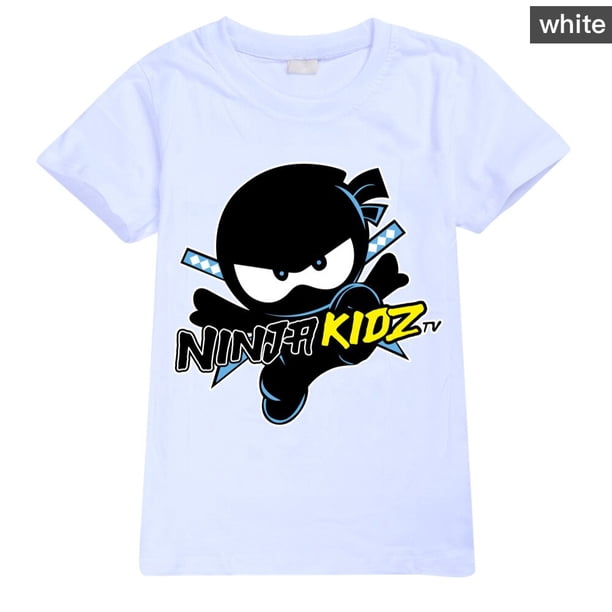 Verano niños niñas 100% algodón camiseta niño ropa niños Nuinja KIDZ camisetas de manga corta sombrero disfraz niños camiseta dibujos animados Tops zhangmenya LED