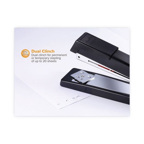 B440 Executive Full Strip Stapler, 20-Sheet Capacity, Black | Bundle of 10 Each