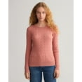 thumbnail image 2 of Gant Apparel S Women's Stretch Cotton Cable C-Neck Preppy Essentials Pink , M Reg US, 2 of 3
