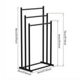 thumbnail image 3 of 33.1x17.32x9.84in Floor Standing Towel Rack with Three Tiered Vertical Design, Metal Bathroom Storage Shelf for Towel Organization, 3 of 8