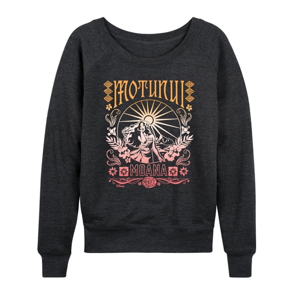 Moana Live Action - Motunui Groovy - Women's French Terry Long Sleeve Pullover