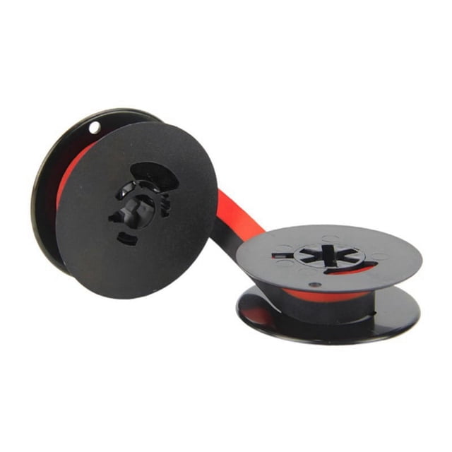 1Pcs Ruban de Machine à Écrire Double Bobine Ruban d'Encre de Machine à Écrire Double Bobine Pièce de Rechange pour la Plupart des Machines à Écrire (Noir&Rouge)