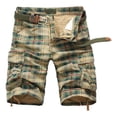 thumbnail image 1 of Bermuda Shorts Hombre Verano Casual Playa Cargo A Cuadros, 1 of 1