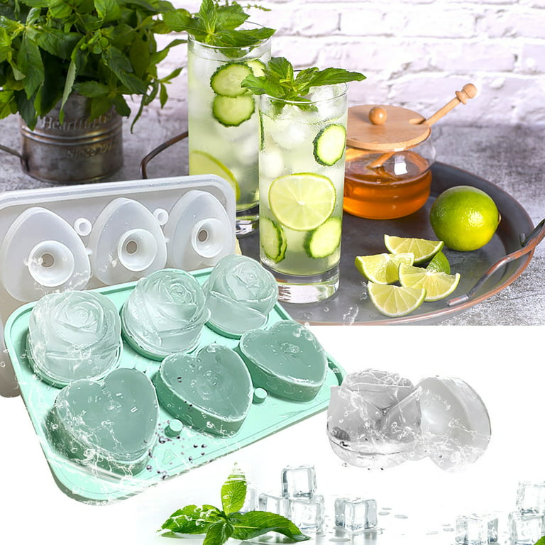 2023 New Ice Cubes Maker, Ice Cubes Molding Ice Box Small Household  Refrigerator Easy-release Ice Lattice With Cover Silicone Ice Lattice 