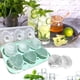 thumbnail image 4 of Cubos de hielo fabricador de 6 agujeros, moldes de hielo para refrigerador pequeño, diseño de ladrillo con tapa, fácil deslizamiento, alto rendimiento, ideal para cocina, gran capacidad,, 4 of 7