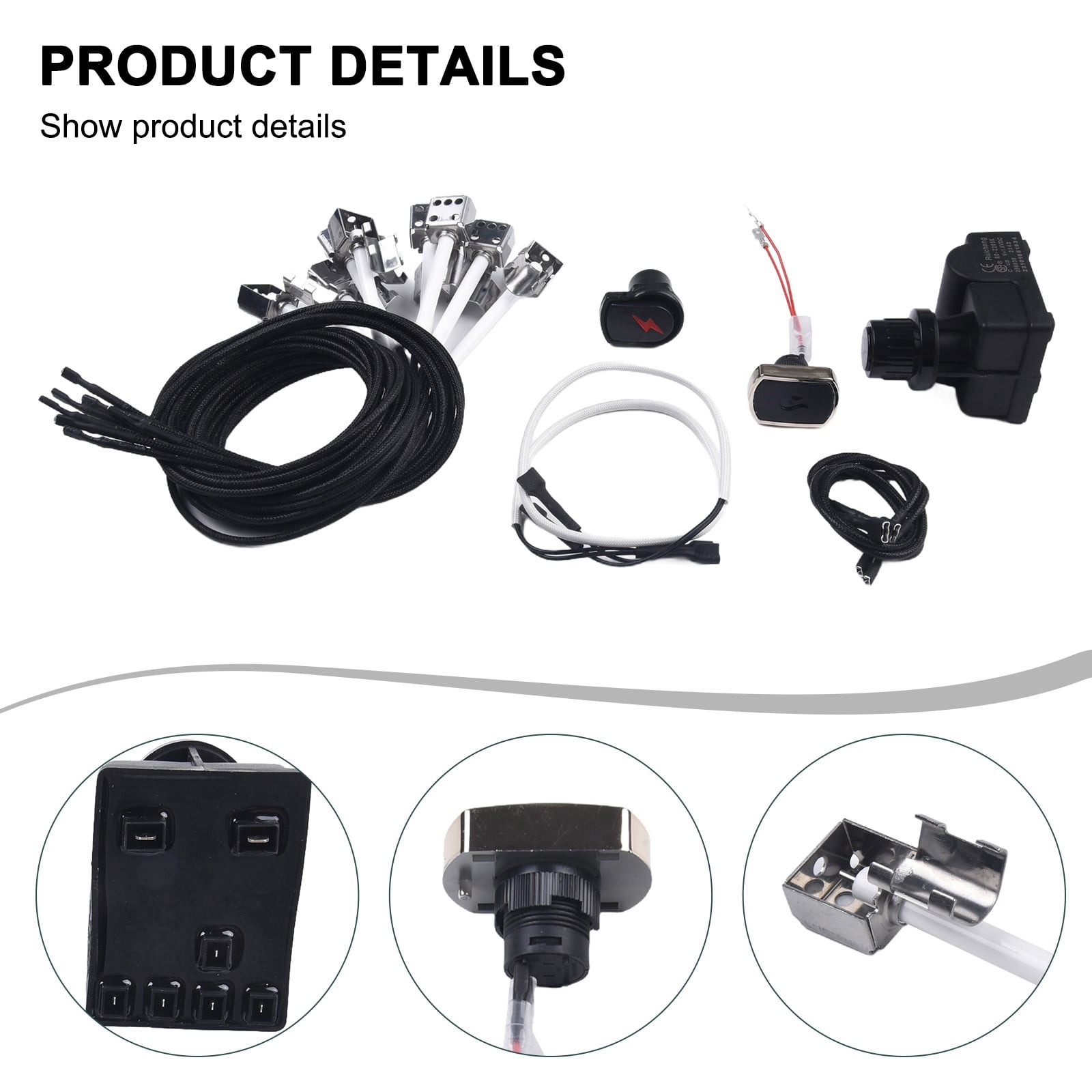 Barbecue Electronic Ignition Parts Igniter Kit For CharBroil Ignition Systems 463224912 463231711 Gas Grill Replacement Ignition
