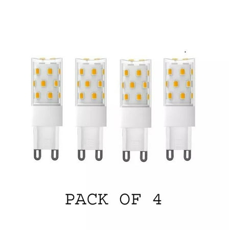 Ampoules LED G9, 7 W équivalent à 70 W (5000 K), base G9 à deux broches  pour éclairage domestique, lustres, appliques murales (lot de 4)
