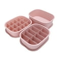 thumbnail image 2 of PENGXIANG Underwear Socks Storage Box Three-Piece Plastic Compartments Can Be Stacked, 2 of 2