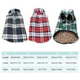thumbnail image 4 of Methold Camisa a cuadros para mascotas, suministros para mascotas, camisetas para perros, camisa cálida para cachorros, otoño e invierno, sin hebillas, Type3 NO3 Methold PT003817-09B, 4 of 6