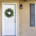 thumbnail image 5 of 18 Inch Green Eucalyptus Wreath,Artificial Hanging Greenery Wreath,Wreath Ornament for Front Door,Wall,Window,Farmhouse Decoration, 5 of 6
