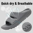 thumbnail image 6 of Litfun Slide Sandals for Women, Thick Sole Non-Slip Slide Slippers with Arch Support, Grey, 6 of 9