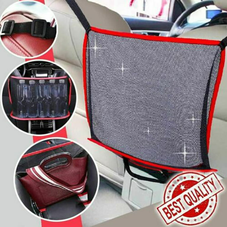 Btobackyard Handbag Holder Organizer Car Hooks for Purses and Bags Front Seat Seat Side Storage Storage Bag Handbag Holder for Car, Size: 40, Red