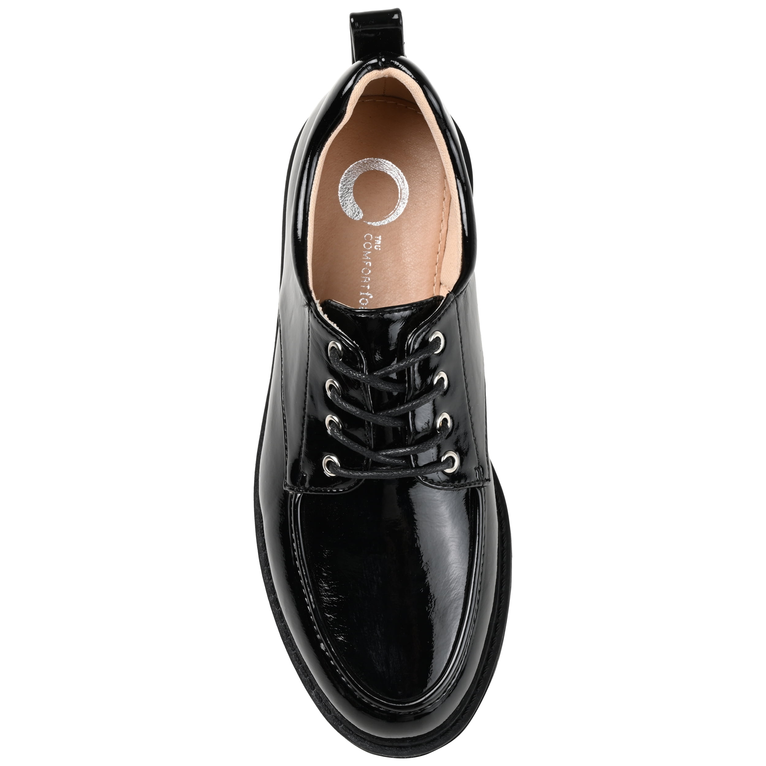 Journee Womens Zina Almond Toe Lace-up Oxford, Widths Available