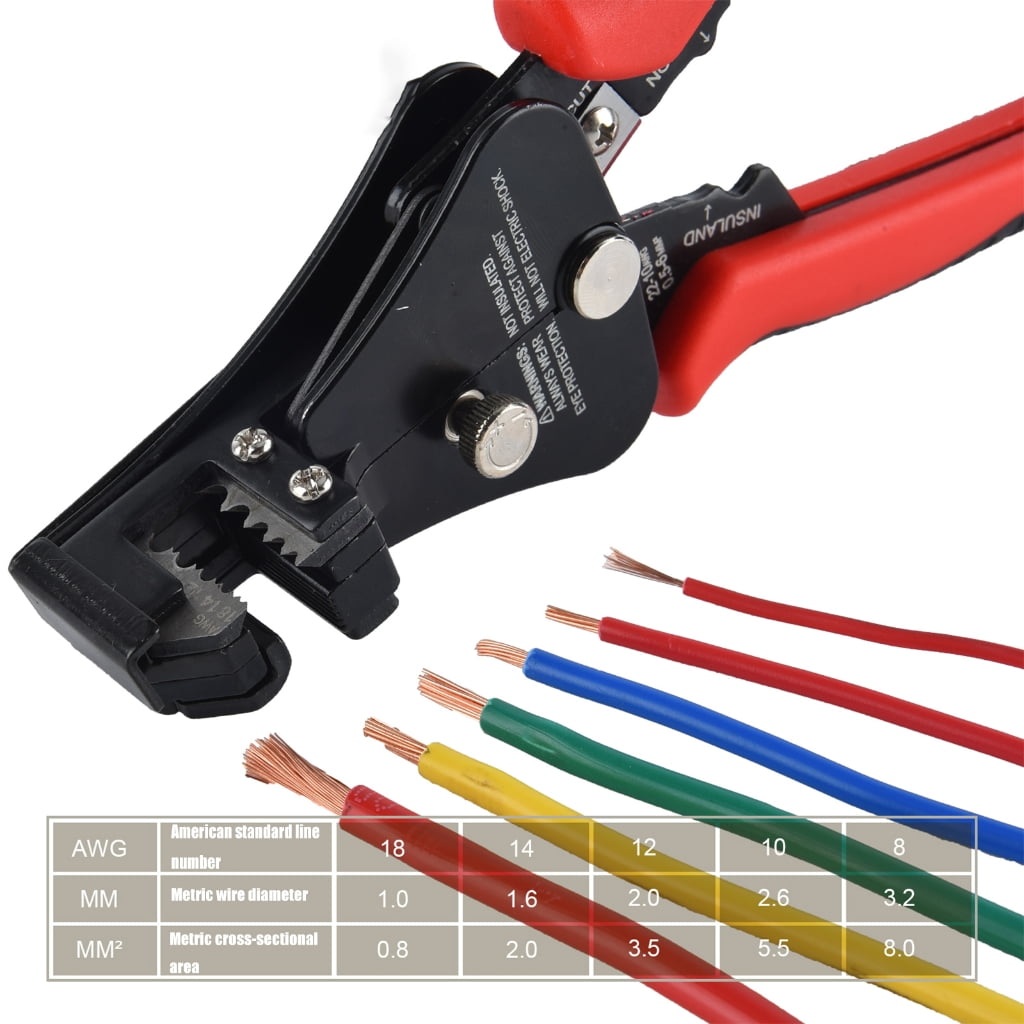 Zeiwohndc 3 In 1 Automatic Wire Stripper Crimper Tool Ergonomic Grip With Antislip Handle
