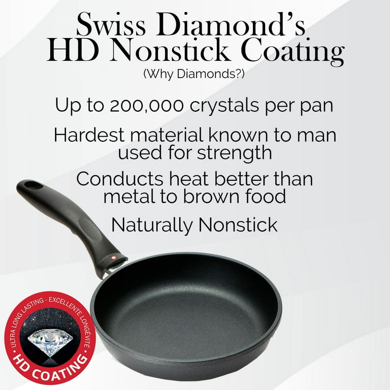 Swiss Diamond HD 9.5 Nonstick Stir-Fry Pan with Glass Lid - Induction