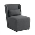 thumbnail image 3 of Lifestyle Solutions Ellway Modern Accent Chair, Charcoal Fabric, 3 of 8