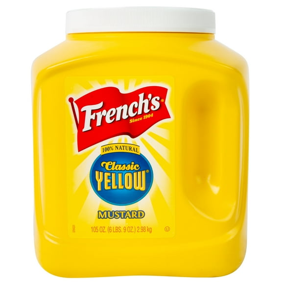 French's 105 oz. Classic Yellow Mustard Jug - 4/Case