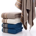 thumbnail image 2 of Bath Towels - Cotton Large Thick Bath Towel Solid Color Bathroom Face Shower Towels, 27"x55", 2 of 7