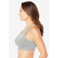 thumbnail image 3 of Comfort Choice Women's Plus Size Wireless Back-Close Lounge Bra, 3 of 6