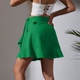 thumbnail image 5 of Sentmoon Skirt Shorts High Waist Womens Mini Skirt Active Solid Color Regular Fit Tennis Skirts for Summer and Hot Weather S-XL, 5 of 8