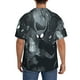 thumbnail image 3 of Fotbe Forest Black Ghost Warrior Camisa Estampada de Manga Corta para Hombre, Casual de Verano, Estilo Playero, Sin Arrugas-Medium, 3 of 5