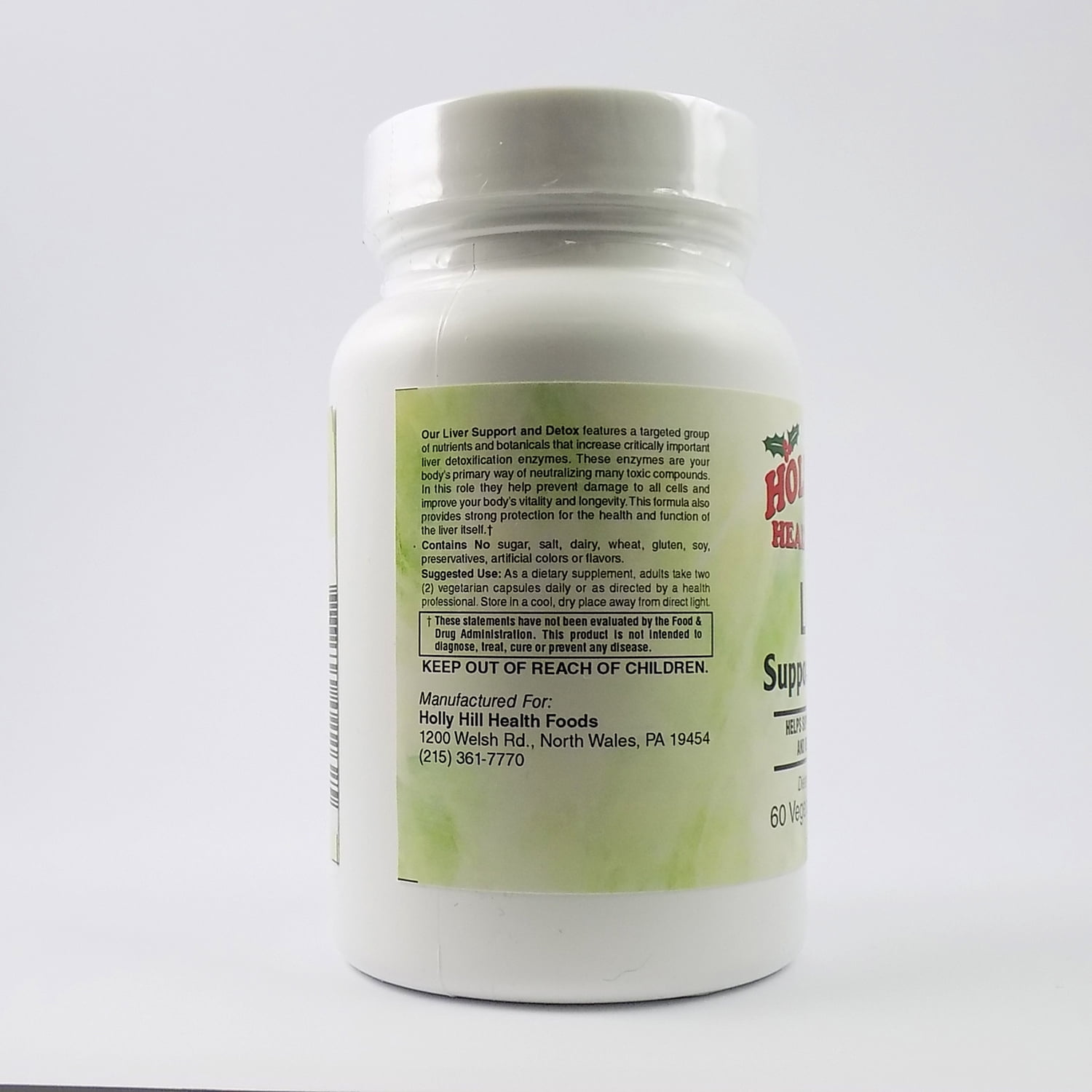 Holly Hill Health Foods, Liver Support & Detox, 60 Vegetarian Capsules