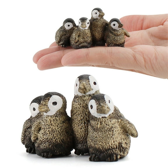 Catgeta Sea Animal Toy Set,4pcs Animal Sea Figures Ocean Toy for Kids,Realistic Set for Sea Lovers,Includes 4 conjoined penguins
