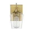 thumbnail image 2 of Elegant Octave Warm Brass Wall Sconce, 2 of 5