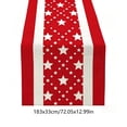 thumbnail image 3 of Ouuluon Table Runner 4th of July Decorations Patriotic Star Table Scarf, Red White Bluetable Runners for Dining Room Kitchen Independence Day, 3 of 7