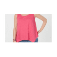 thumbnail image 2 of Style & Co Women's Handkerchief Hem Tank Top Pink Size Large, 2 of 3