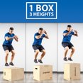 thumbnail image 3 of Synergee 3 in 1 Wood Plyometric Box for Jump Training and Conditioning. Wooden Plyo Box All In One Jump Trainer. Size - 24/20/16, 3 of 6