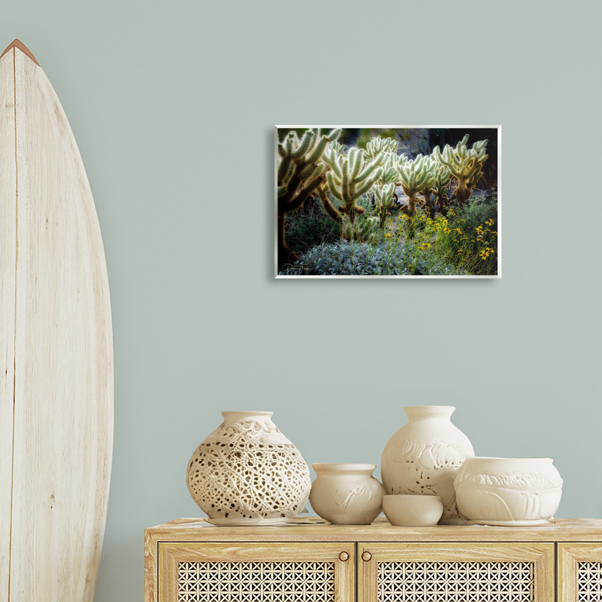 Stupell Industries Desert Cactus Forest Landscape Photography Unframed Art Print Wall Art, 19 x 13