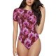 thumbnail image 1 of Balery Orchids Flowers Body de cuello redondo de manga corta para mujer Tops de manga corta Tops básicos-XX-Large, 1 of 7