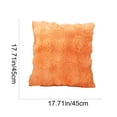 thumbnail image 3 of Kumdkd Super Soft Velvet Pillow Cover, 17.72x17.72 Inch Double-Sided Decorative Throw Pillow Case, Plush Orange Cushion Cover for Sofa Couch Bed Living Room, 3 of 6