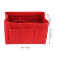 thumbnail image 4 of OULII Make Up Pouch Felt Storage Bag Diapering Essentials for Women 1Pack, 4 of 6