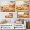 thumbnail image 4 of Designart "Sands Desert Egypt Ancient painting II" Egypt Floater Framed Wall Decor, 4 of 7