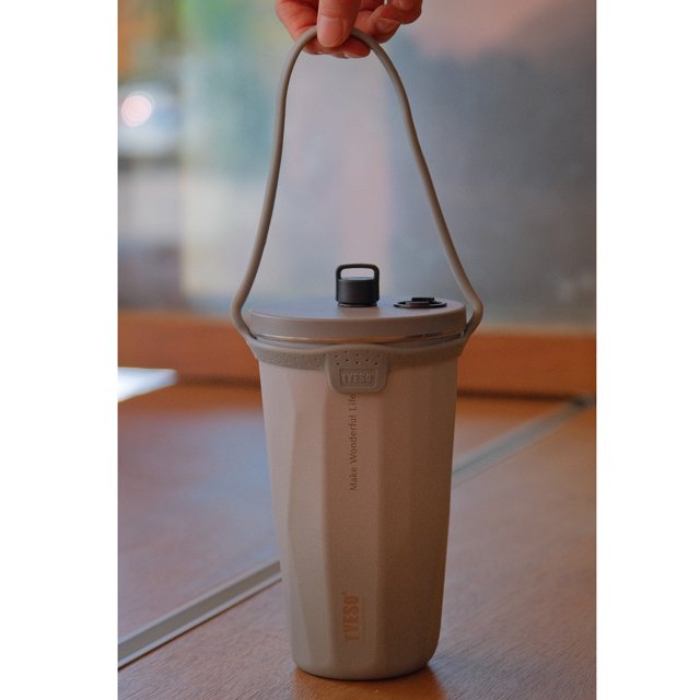 Taza de vacío de acero inoxidable 304, taza de café con pajita degradada, gran capacidad, taza de hielo para mantener el frío