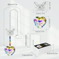 thumbnail image 2 of MerryNine Memorial Gifts for Loss of Love, Crystal Suncatcher Remembrance Gifts, Color Heart, 2 of 6