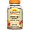 Sundown Naturals Vitamin D3 2000 IU Gummies, Strawberry, Orange, & Lemon Flavored 90 ea (Pack of 4)