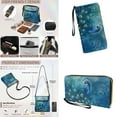 thumbnail image 4 of ZUXONGSY Peacock Print Trendy Crossbody Handbag & Wallet Set for Women, PU Leather Hobo Purse with Multi-Pockets, Adjustable Strap for Shopping Work Business, 4 of 5
